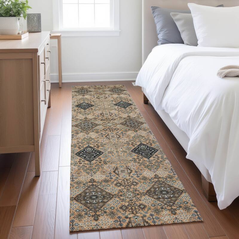 Machine Washable Indoor/ Outdoor Global Flory Chantille Rug