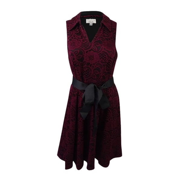 green emerald velvet dress Robbie Bee Women's Sleeveless fit and Flare Shirt Dress, Black Nude, 14 at  Amazon Women's Clothing store main image 1