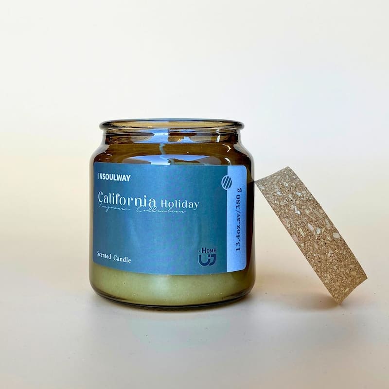 3 oz California Holiday Scented Fancy Candle in Glass Jar