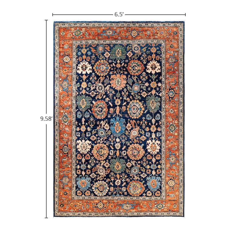Serapi, One-of-a-Kind Hand-Knotted Area Rug - 6' 6" x 9' 7"