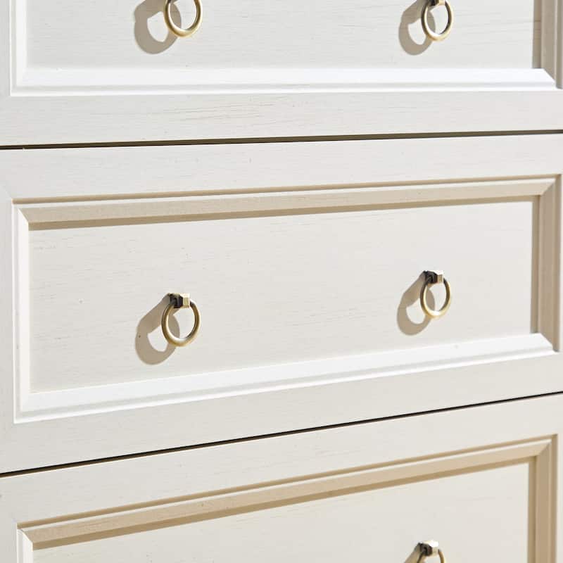 Farmhouse Style Wooden Tall Drawers Dresser with 8 Drawers Barn Door, for Bedroom Living Room Hallway