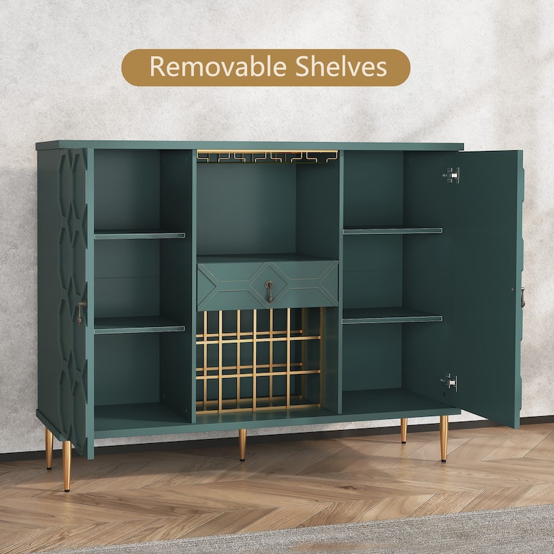 47.23'' Large Coffee Bar Cabinet Sideboard Table