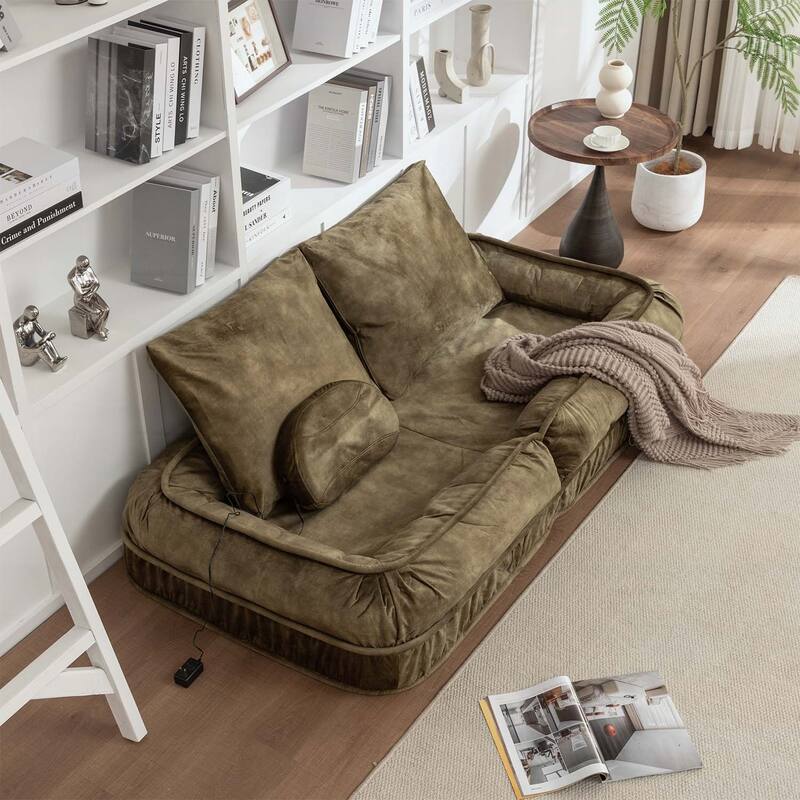 Comfortable Floor Sofa,with 5 Adjustable Positions & Massage Pillow