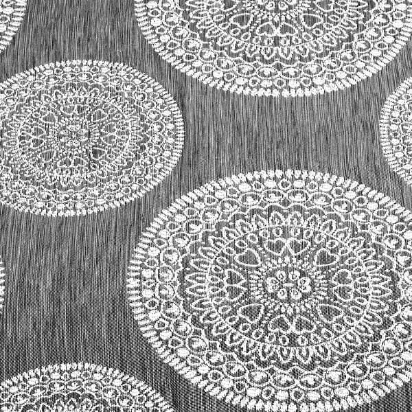 Royal Hotel Tendaggi Jacqueline, Coppia Di Pannelli Tenda Con Passacavi, Tessuto Jacquard, 108x108, Colore Marine