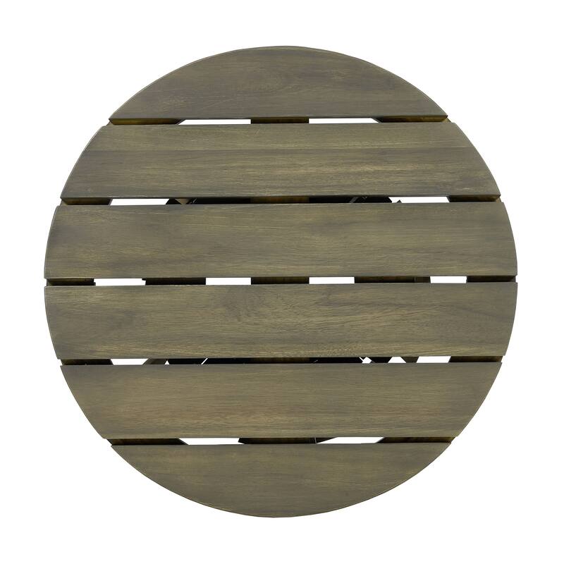 Christopher Knight Home - Alaric Patio Acacia Wood Round Side Table