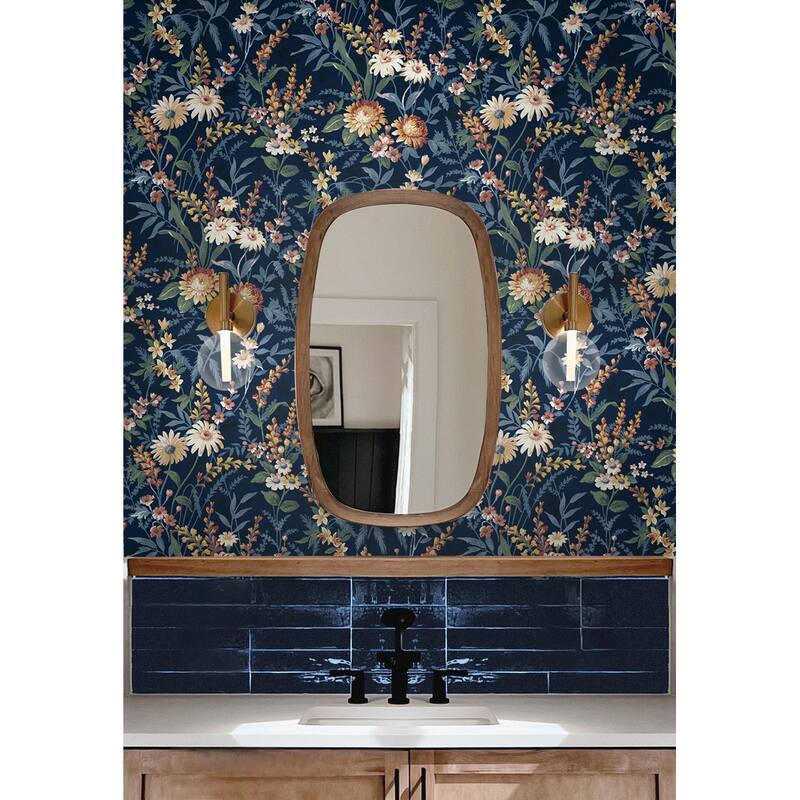 NextWall Vintage Floral Peel and Stick Wallpaper