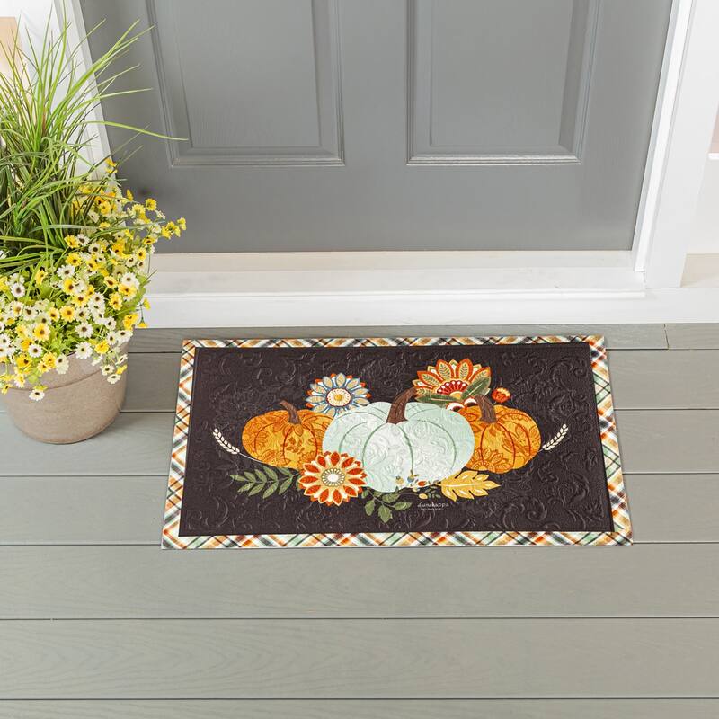 Harvest Blessings Embossed Floor Mat - Multi-Color