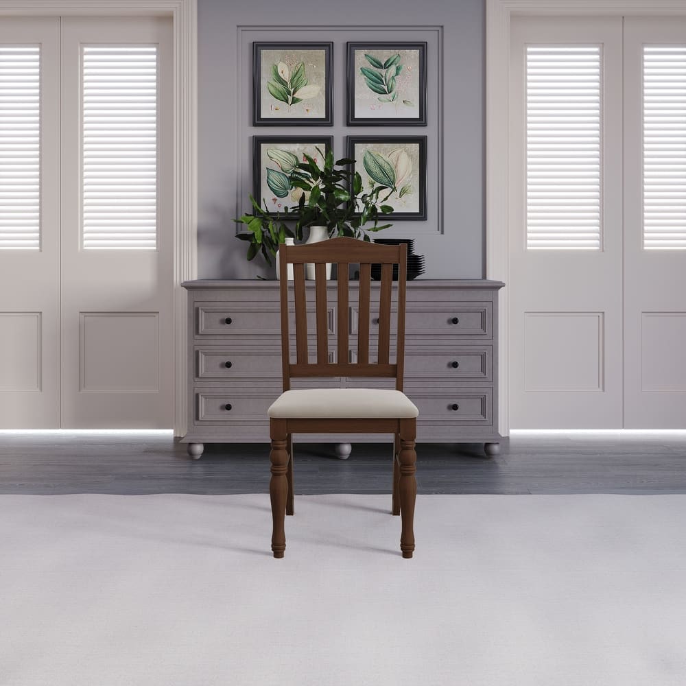 Clayfell 7-Piece Mayfield Dining Set With Turned Legs