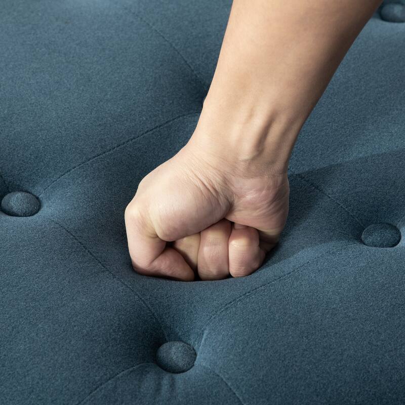 29.33"W Upholstered Round Ottoman With Reversible Lid,Fleece Fabric Storage Stool,Hand-pulled buckle decoration Design Footstool