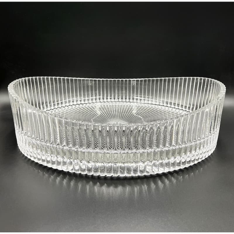 CastelloUSA 20" Oval Glass Crystal Bathroom Vessel Sink Basin
