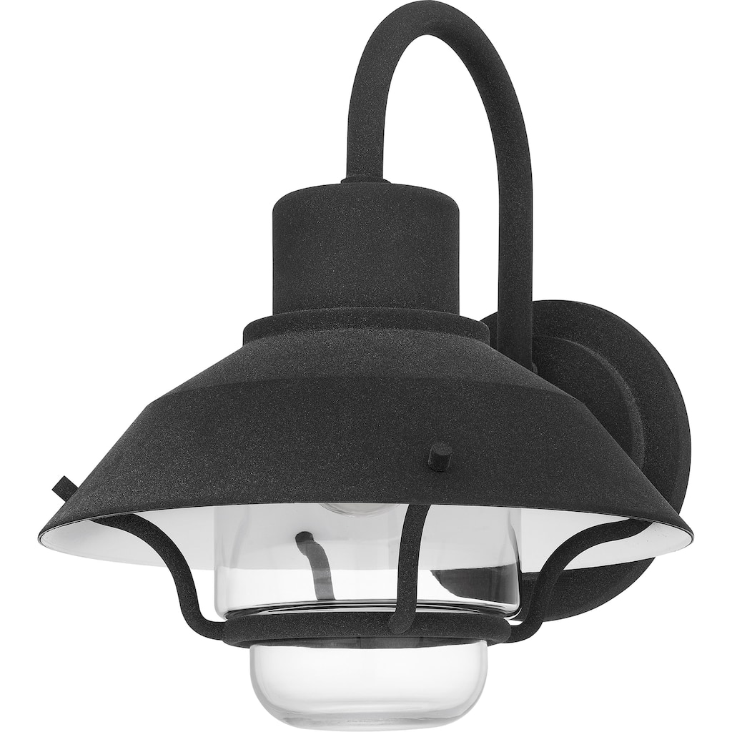Lavalier 1-Light Mottled Black Outdoor Wall Lantern