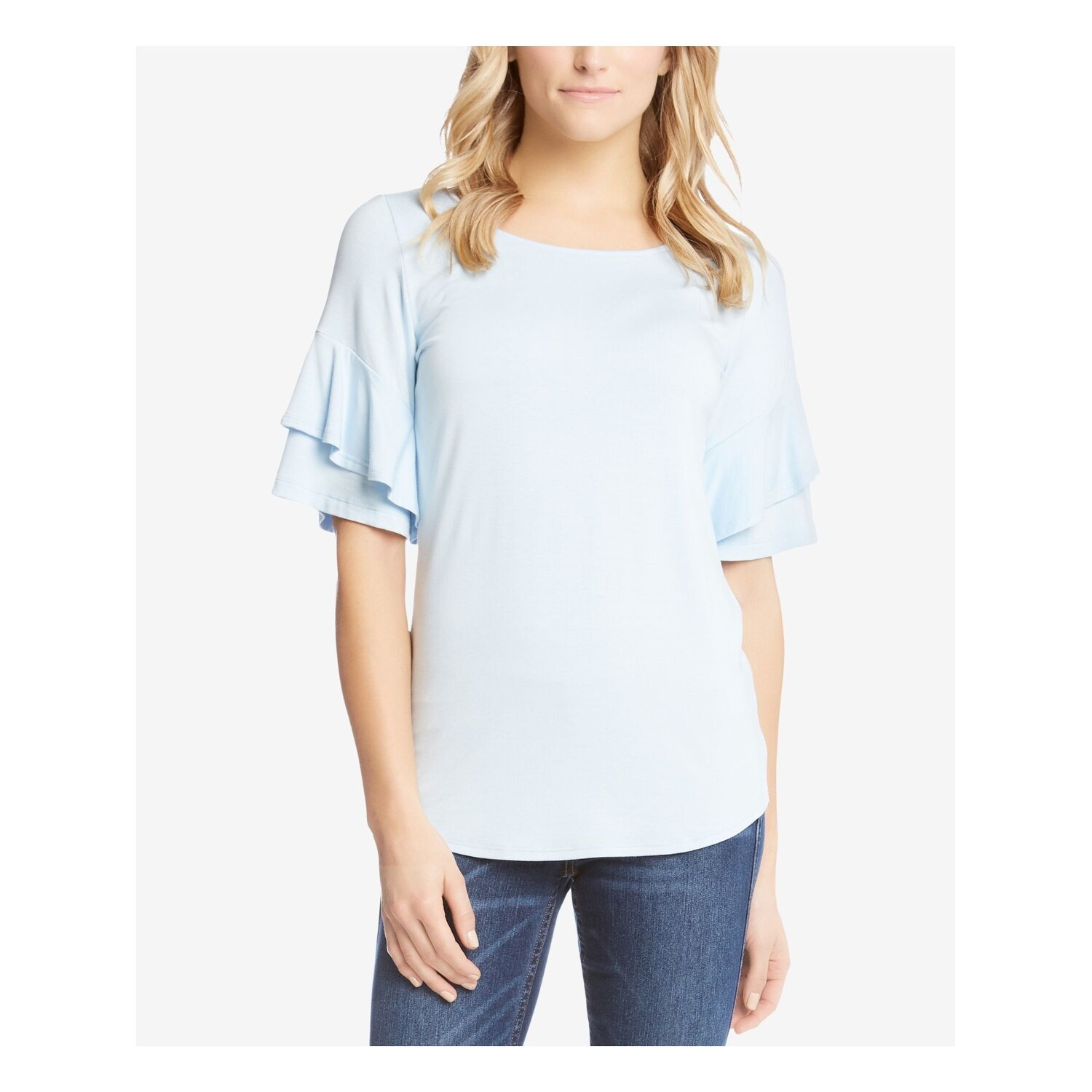 karen kane ruffle sleeve top
