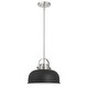 preview thumbnail 9 of 21, Arte Metal 2-Tone Ceiling Light - 12.0"L x 12.0"W x 9.5"H