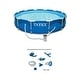 preview thumbnail 1 of 6, Intex 12' x 30" Metal Frame Swimming Pool w/ Filter Pump & Pool Maintenance Kit - 66.55