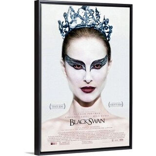 "Black Swan (2010)" Black Float Frame Canvas Art - Bed Bath & Beyond ...