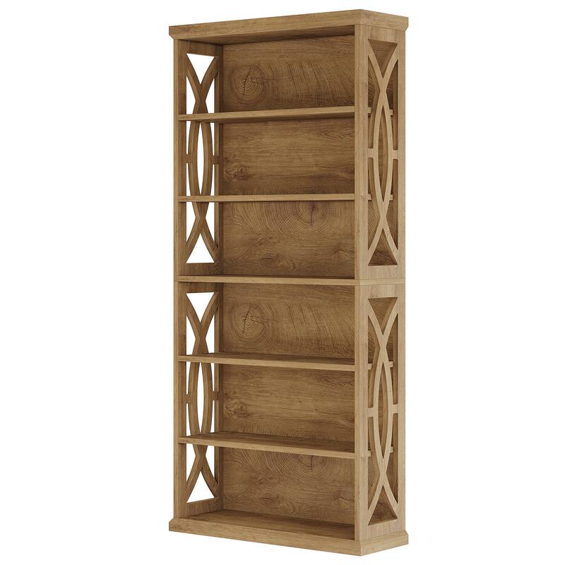6-Tier Bookshelf, 71 Inches Tall Freestanding Bookcase