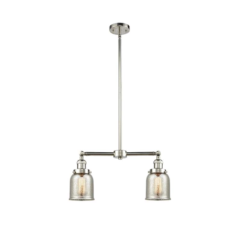 Innovations Lighting Small Bell 2 Light 21" Wide Linear Chandelier