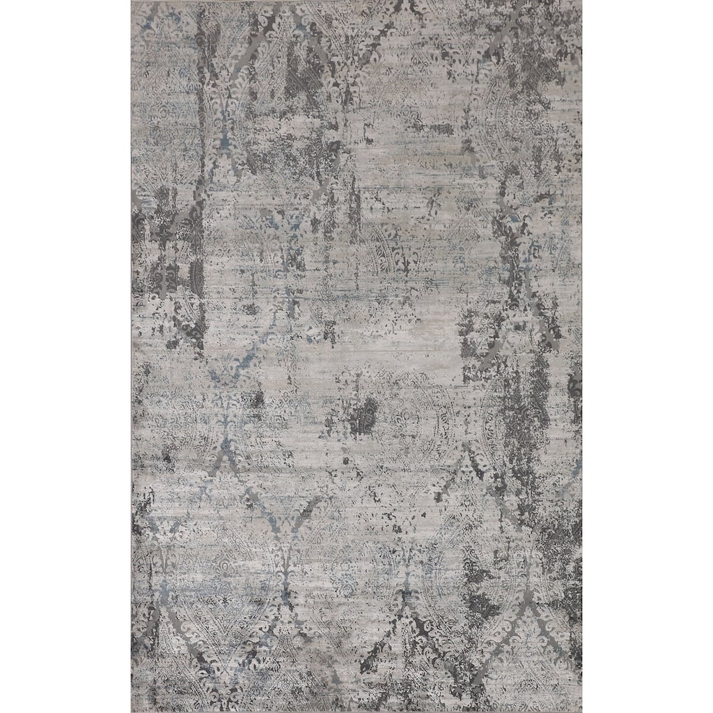 Multi-Color Abstract Turkish Area Rug Machine Made Carpet - 5'3" x 7'8"