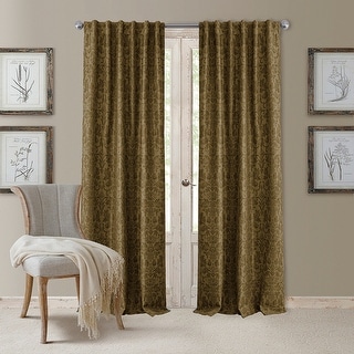 Elrene Antonia Blackout Rod Pocket/Back Tab Curtain Panel