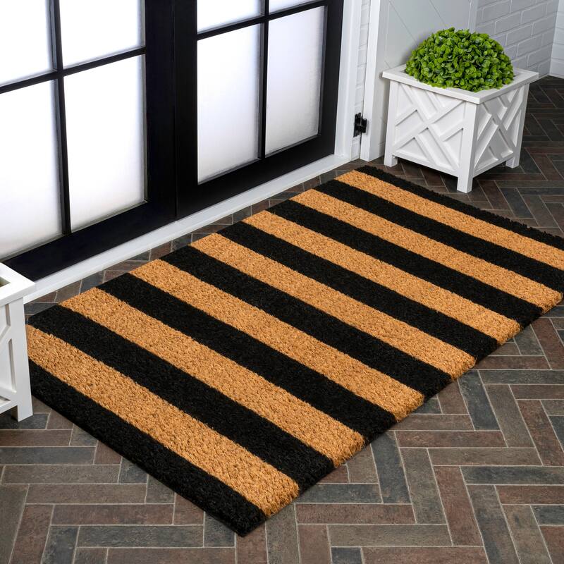 JONATHAN Y Classic Natural Coir Mat Indoor/Outdoor