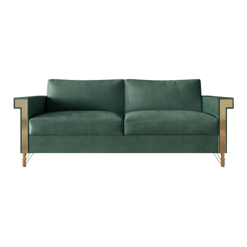 CraftPorch Glam Velvet Upholstered 2-Piece Living Room Set