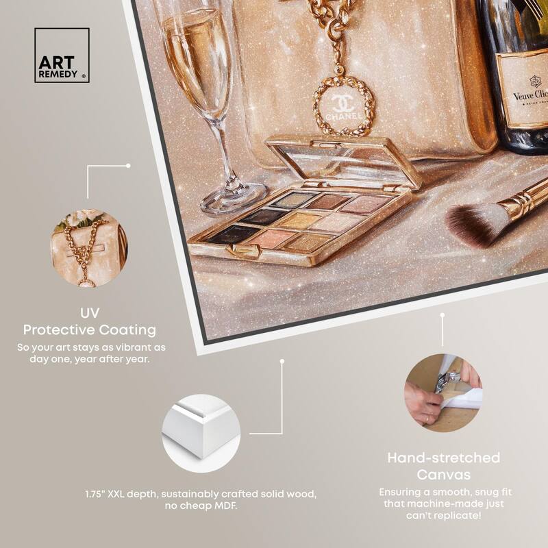 Make Up Drinks and Glam Canvas by Art Remedy