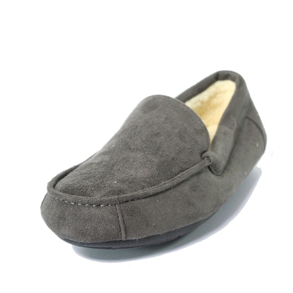 gray moccasin shoes