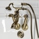 preview thumbnail 33 of 34, Kingston Brass Tub Wall Mount Clawfoot Tub Faucet with Hand Shower