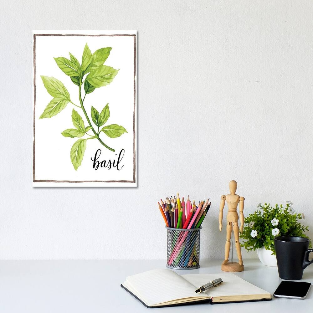 iCanvas "Watercolor Herbs I" by Grace Popp Canvas Print