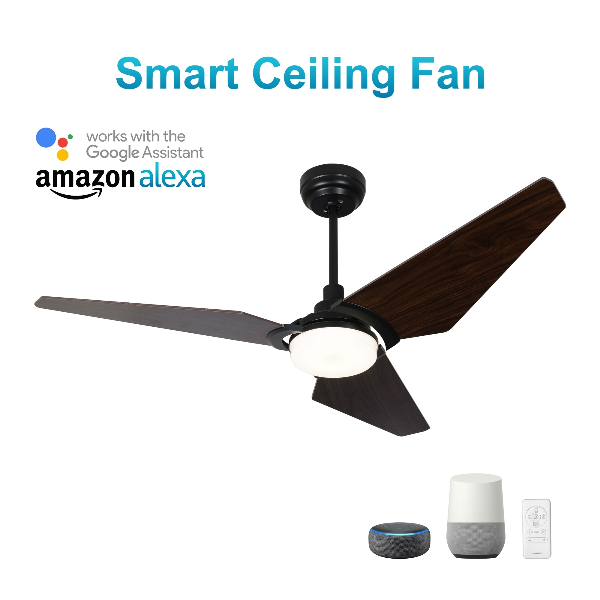 Trailblazer 52 Inch Indoor Outdoor Smart Ceiling Fan