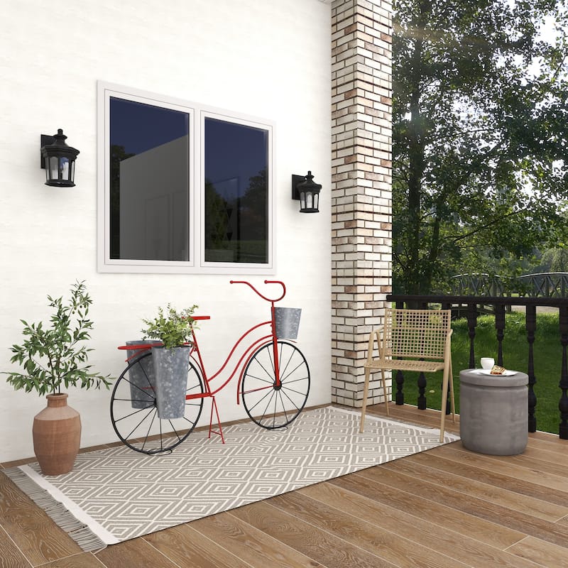 Fiber clay Industrial Outdoor Stool 17 x 15 x 15