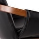 preview thumbnail 42 of 52, Carson Carrington Pugo Mid-Century Modern Chair Walnut Finish
