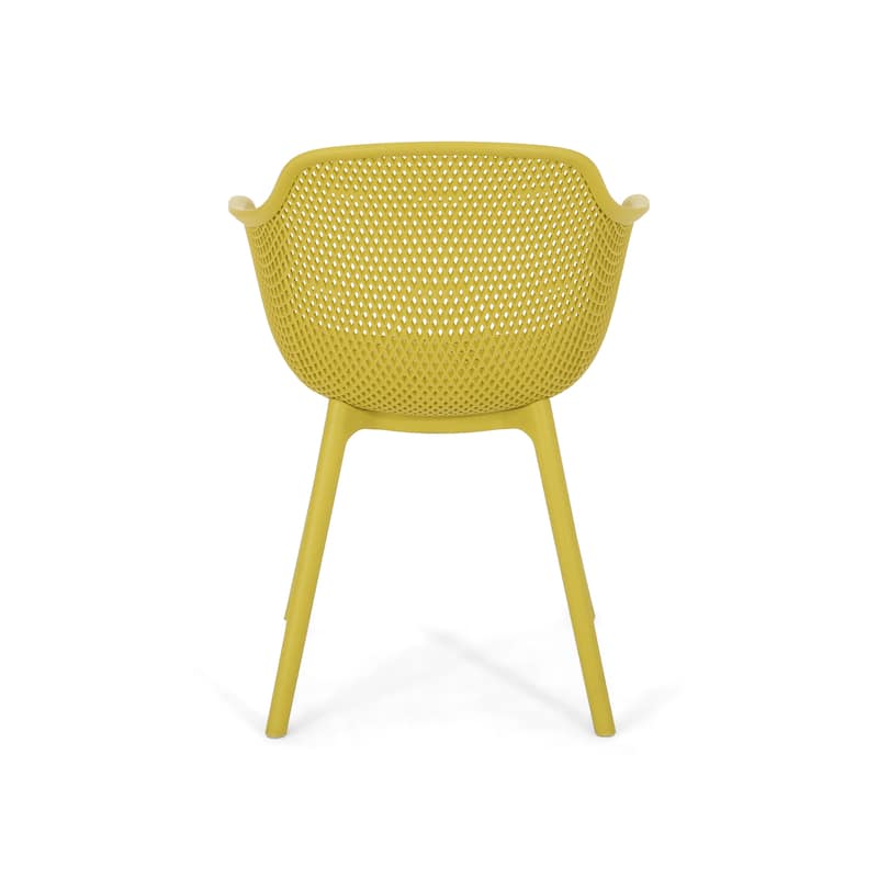 Lotus Outdoor Modern Dining Chairs (Set of 2) by Christopher Knight Home