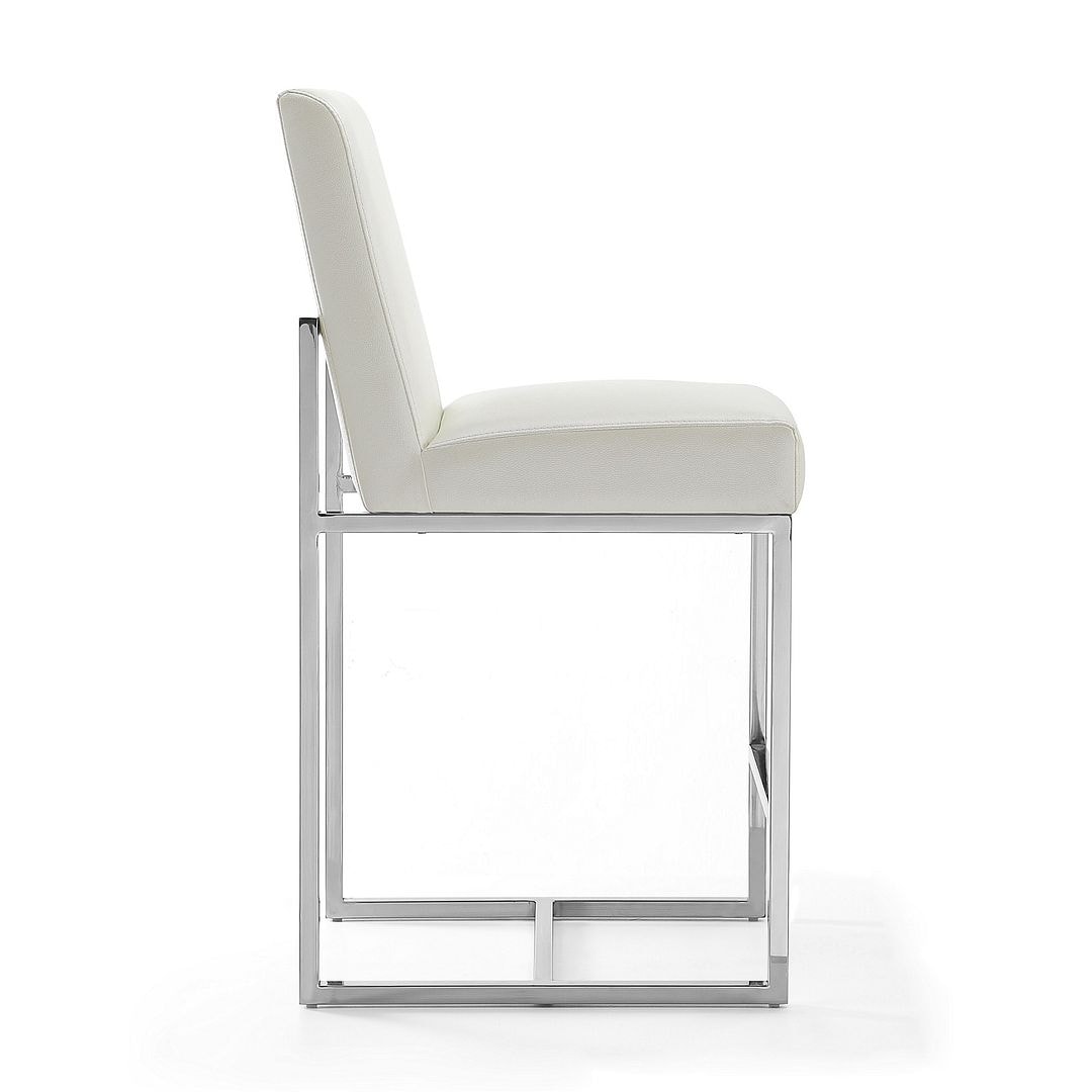 Chrome counter height hot sale chairs
