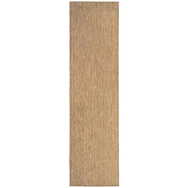 Nourison Horizon Indoor/Outdoor Chevron Area Rug - 2' x 6' - Natural
