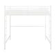 preview thumbnail 4 of 6, Walker Edison Abner White Metal Full Size Loft Bed