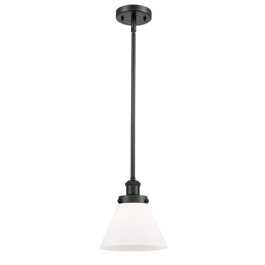 Innovations Lighting Large Cone 8" Wide Mini Pendant - Rod Hung