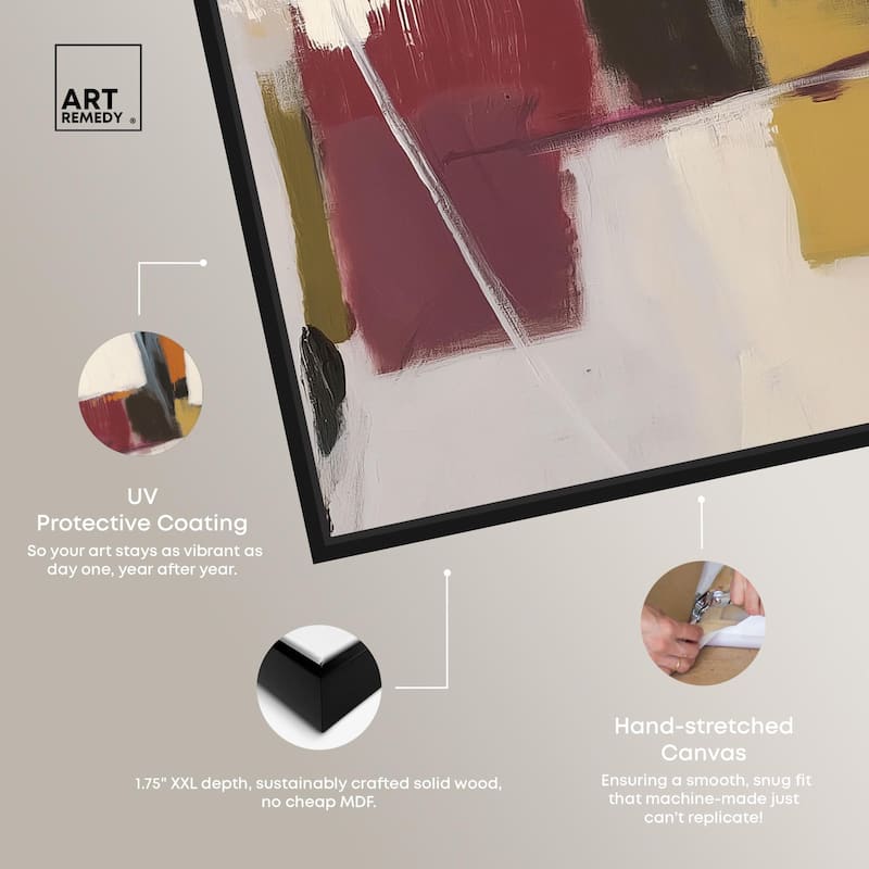 Stacked Forms Canvas by Art Remedy