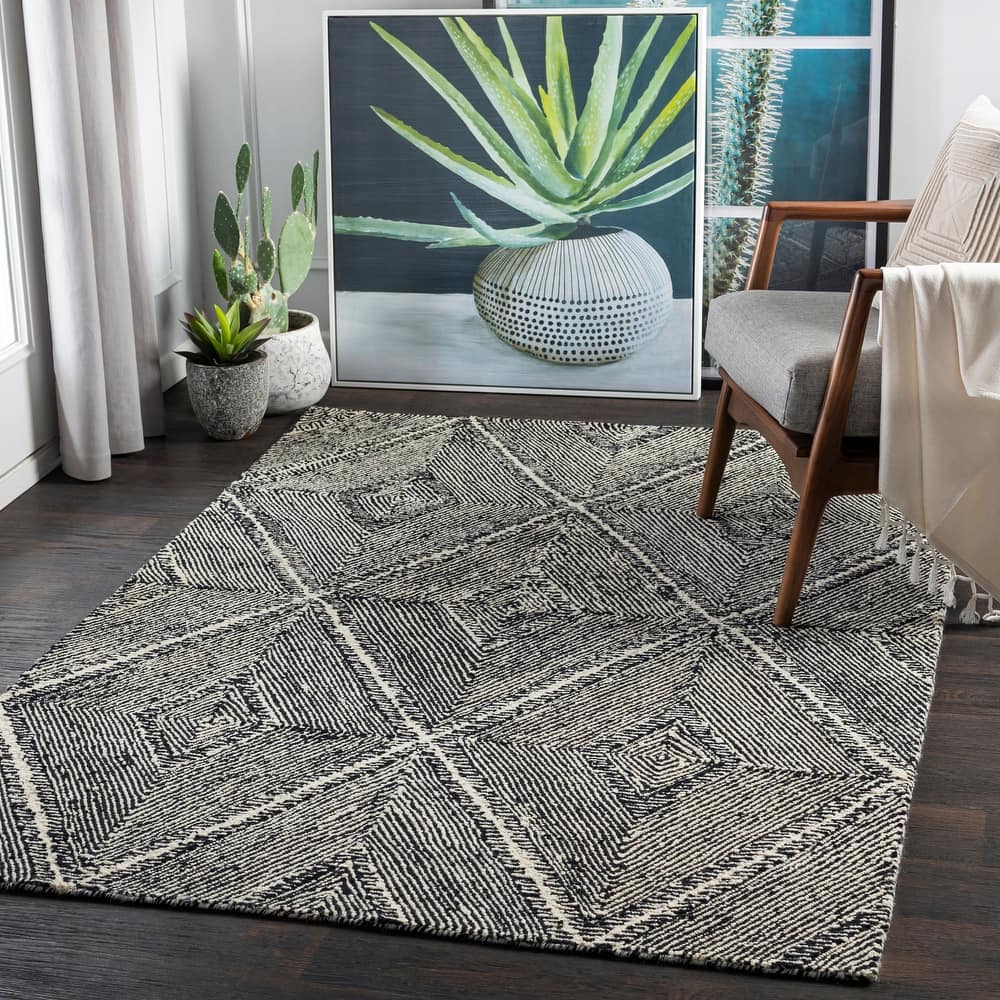 Livabliss Maroc Moroccan Diamond Hand Tufted Area Rug