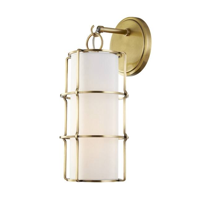 Hudson Valley Lighting Sovereign Single Light 16" Tall Wall Sconce - Aged Brass