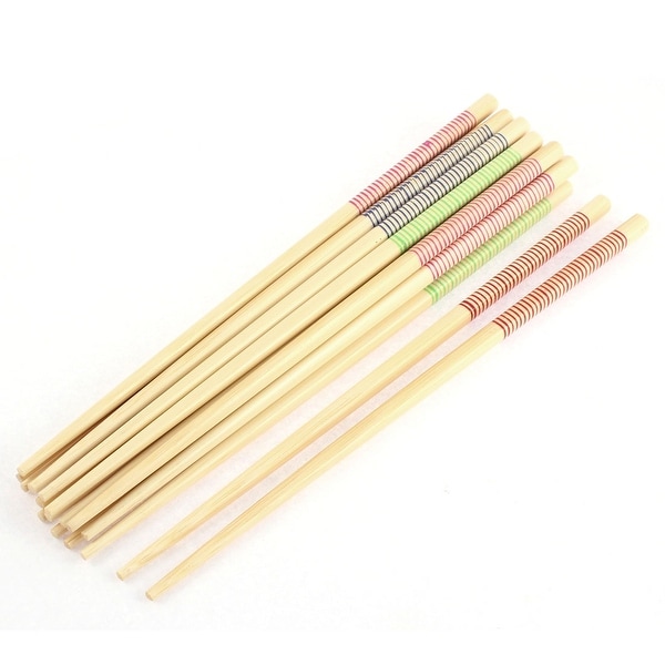Bamboo Kitchen Chinese Chopsticks 10 Pairs Assorted Colors