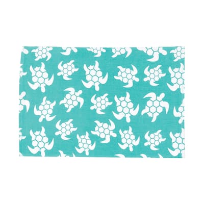 Beachy Turtle Cotton Placemat Set of 6 - Set of 6