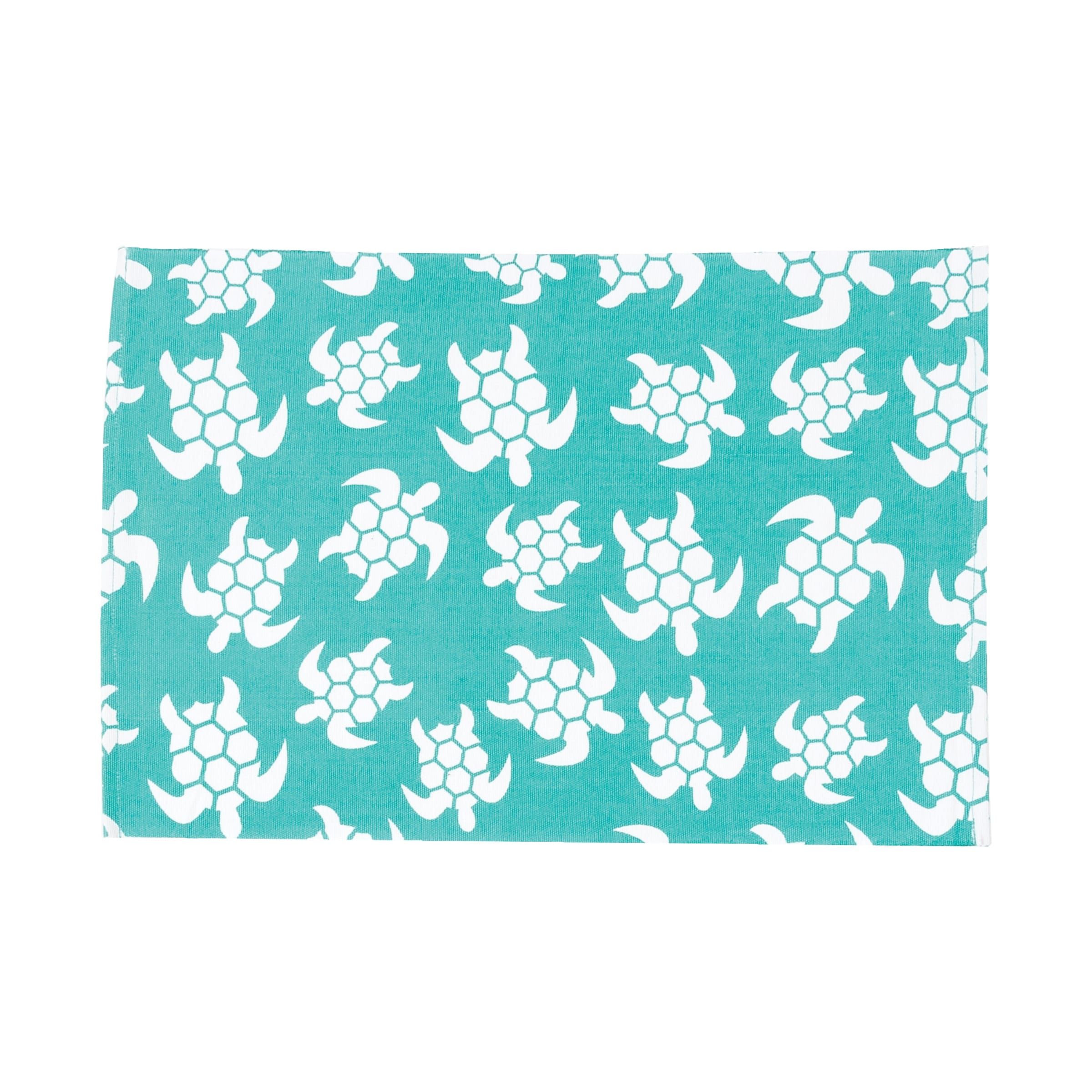 Beachy Turtle Cotton Placemat Set of 6 - Set of 6
