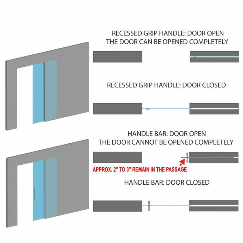 Pocket Sliding Glass Door With Bamboo Design
