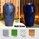 preview thumbnail 100 of 150, Glitzhome Oversized LED Lighted Ceramic Pot Floor Fountains for Outdoor Garden