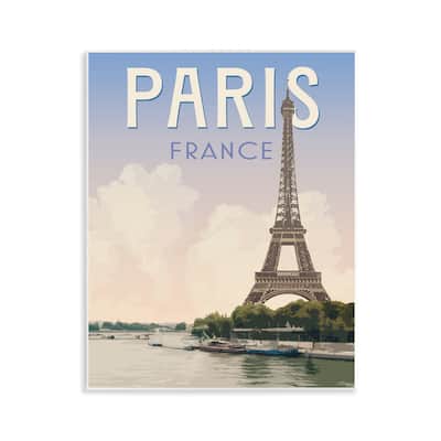Stupell Paris Tower Landmark Wall Plaque Art Design By Victoria Barnes