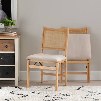 Beulah Rattan Folding Dining Chair