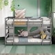 preview thumbnail 2 of 22, Twin over Twin Bunk Bed with Ladder, Solid Construction, Suits All Styles of Home Decoration, Space-saving