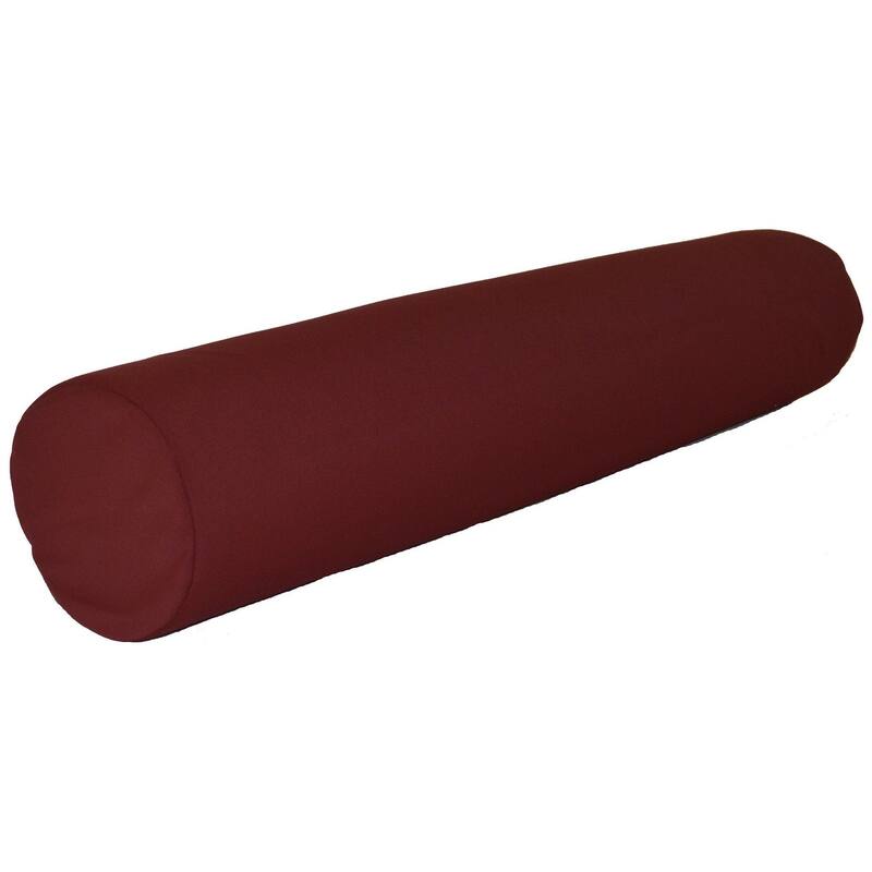 Bolster Pillow - 7" x 36" - Burgundy