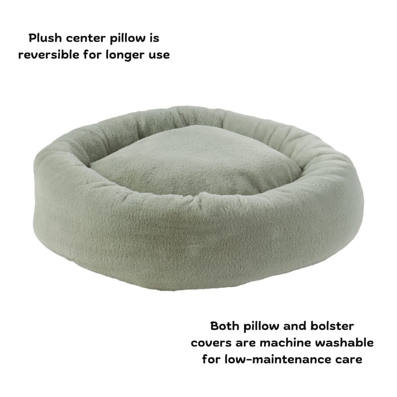 Ryder Faux Fur Cuddler Donut Bed
